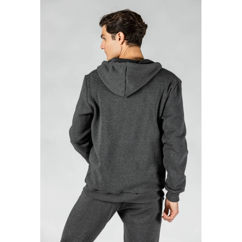 ΑΝΔΡΙΚΗ ΖΑΚΕΤΑ GSA SUPERCOTTON ZIPPER HOODIE CHARCOAL 1717026-06