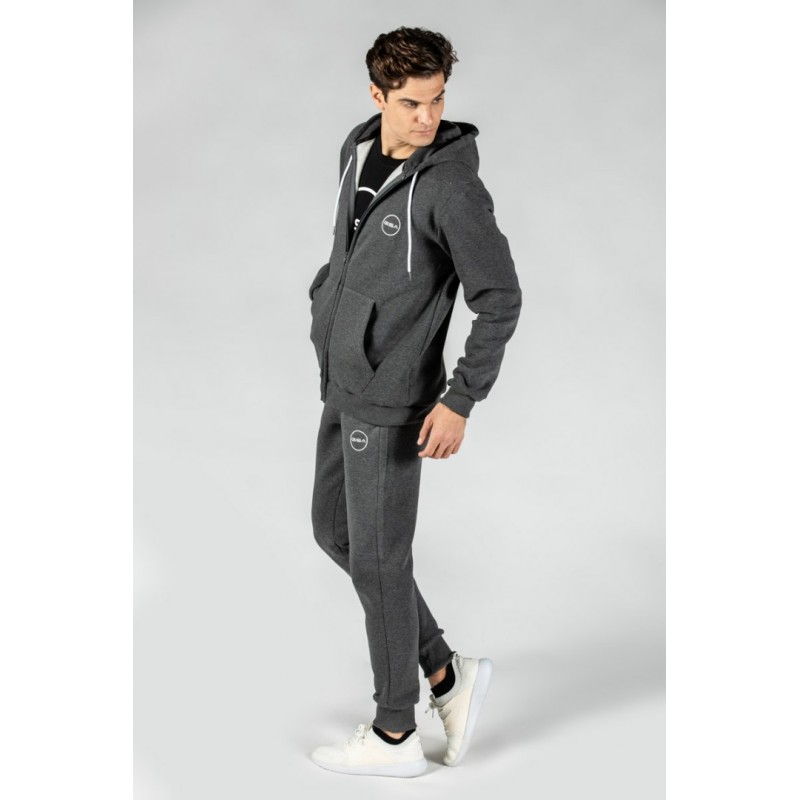 ΑΝΔΡΙΚΗ ΖΑΚΕΤΑ GSA SUPERCOTTON ZIPPER HOODIE CHARCOAL 1717026-06