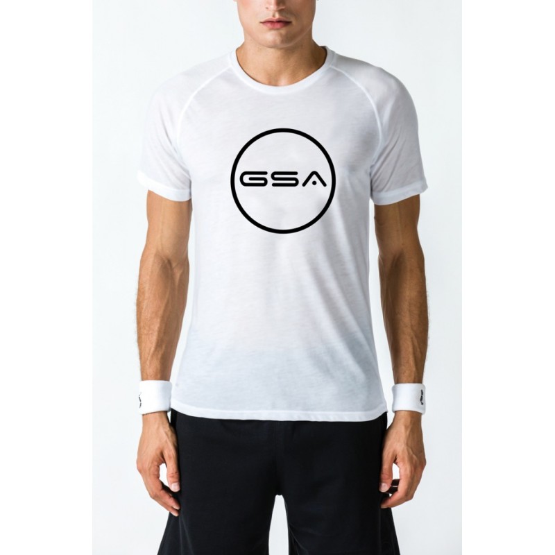 T-SHIRT MEN CIRCLE SUPERLOGO COLOR EDITION WHITE GSA GEAR 17-19031-05