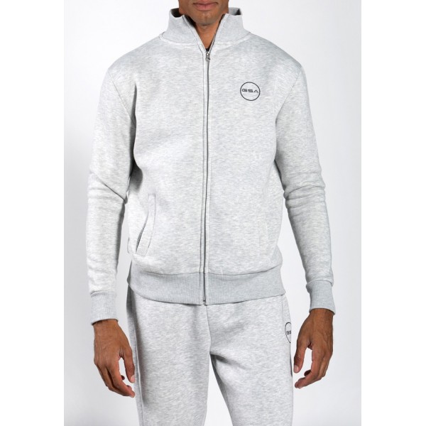 Ανδρική Ζακέτα GSA Zipper Tempo Mock Sport Grey 1719066-05