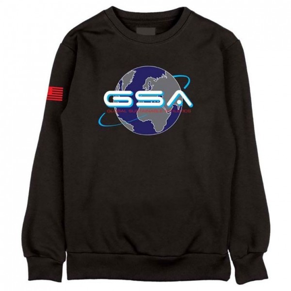 GSA EARTH CREW NECK BLACK ΦΟΥΤΕΡ ΜΑΥΡΟ 1719202-01