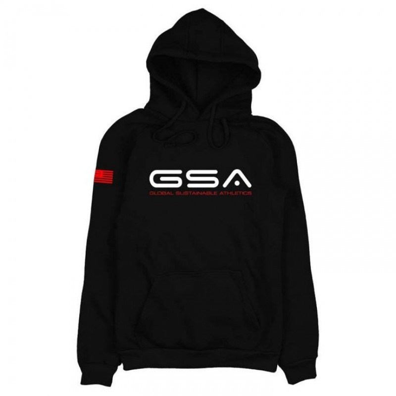 ΑΝΔΡΙΚΟ ΦΟΥΤΕΡ ΜΑΥΡΟ GSA MAN HOODIE BLACK 1719203