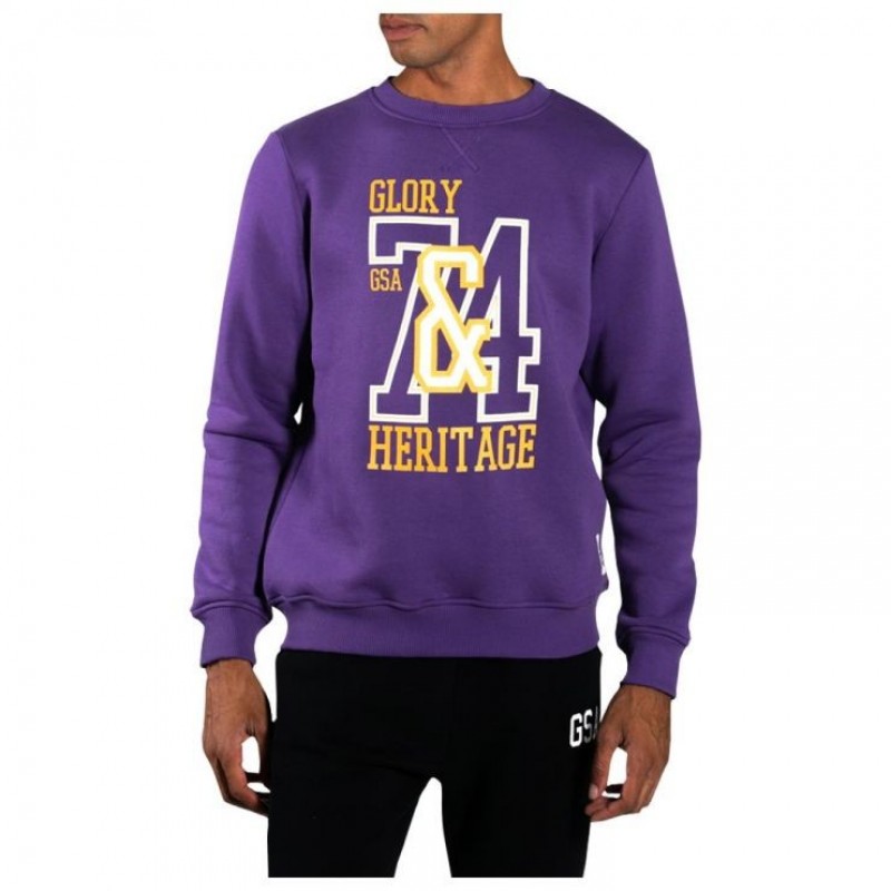 ΑΝΔΡΙΚΗ ΜΠΛΟΥΖΑ GSA GLORY CREW NECK PURPLE  3719107