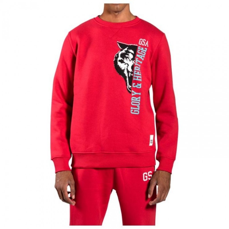 ΑΝΔΡΙΚΗ ΜΠΛΟΥΖΑ GSA GLORY CREW NECK RED 3719107