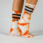 Αθλητικές Κάλτσες Πολύχρωμες GSA Tie Dye UNISEX 1 Ζεύγος Νο 39-45 811904-04