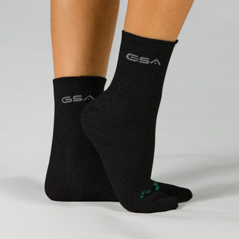 Κάλτσες GSA ORGANICPLUS[+] 500 Ultralight Quarter Socks / 3Pack Μαύρο Νο 36-41 82-16053-02