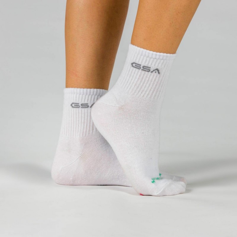 Κάλτσες GSA ORGANICPLUS[+] 500 Ultralight Quarter Socks / 3Pack Άσπρο Νο 36-41 82-16053-01