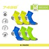 GSA Bamboo Extra Cushioned Quarter 6-Pack Ανδρικές Κάλτσες Yellow-Blue-Green 8119114-51