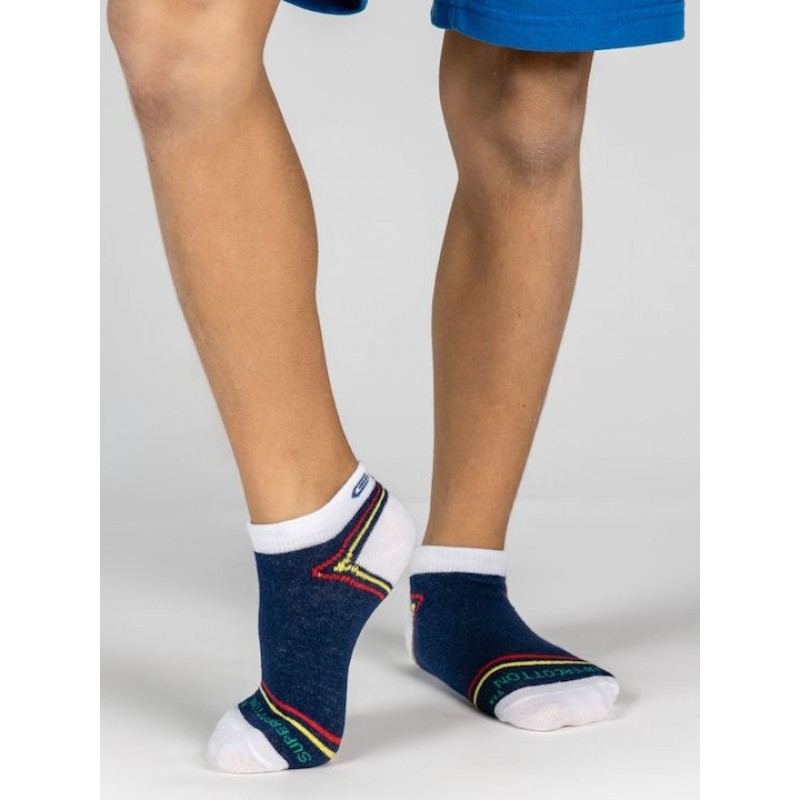 GSA SUPERCOTTON KIDS Ultralight Low Cut Socks / 6Pack Λευκό/Κόκκινο-Μπλε 831904-50