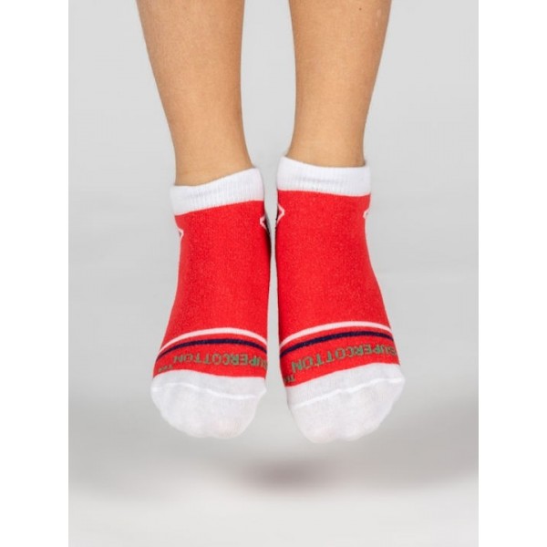 GSA SUPERCOTTON KIDS Ultralight Low Cut Socks / 6Pack Λευκό/Κόκκινο-Μπλε 831904-50