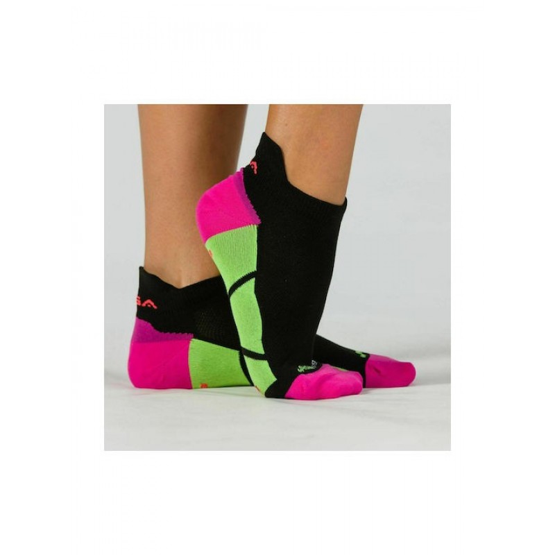 GSA 676 Ultralight Performance Low Cut Socks / 3Pack Μαύρο/Φούξια-Κίτρινο-Μπλε 921454-51