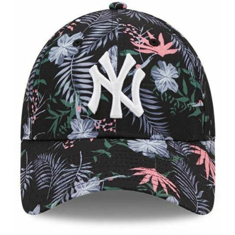 New York Yankees Floral Womens Black 9FORTY Adjustable Cap 9FORTY Black 60240361