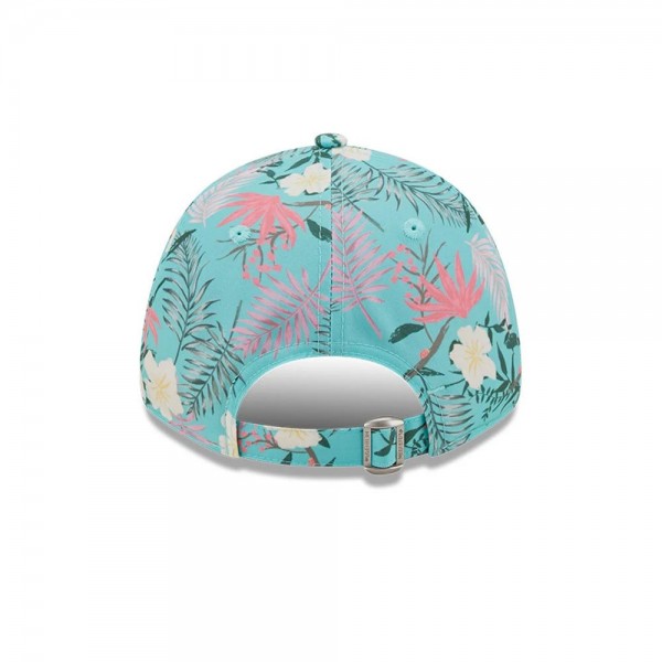 New York Yankees Floral Womens Turquoise 9FORTY Adjustable Cap 9FORTY Blue 60240360 