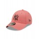 New York Yankees Logo Infill Pink 9FORTY Adjustable Cap 9FORTY Pink 60240657