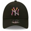 New Era New York Yankees Logo Infill Black 9FORTY Adjustable Cap 60240652