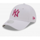 New York Yankees League Essential Womens White 9FORTY Adjustable Cap 9FORTY White 60240299
