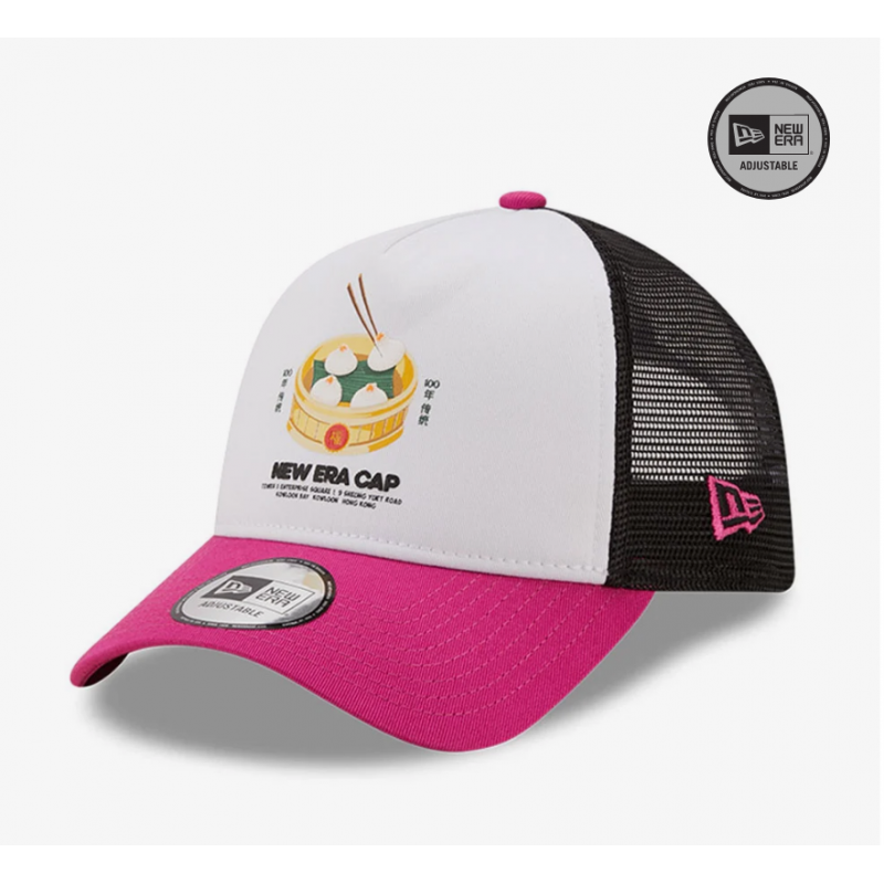 New Era Food Patch Pink A-Frame Trucker Cap TRUCKER Colour: Pink 60240618