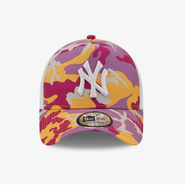 New York Yankees Camo Pack Pink A-Frame Trucker Cap TRUCKER Pink 60240647