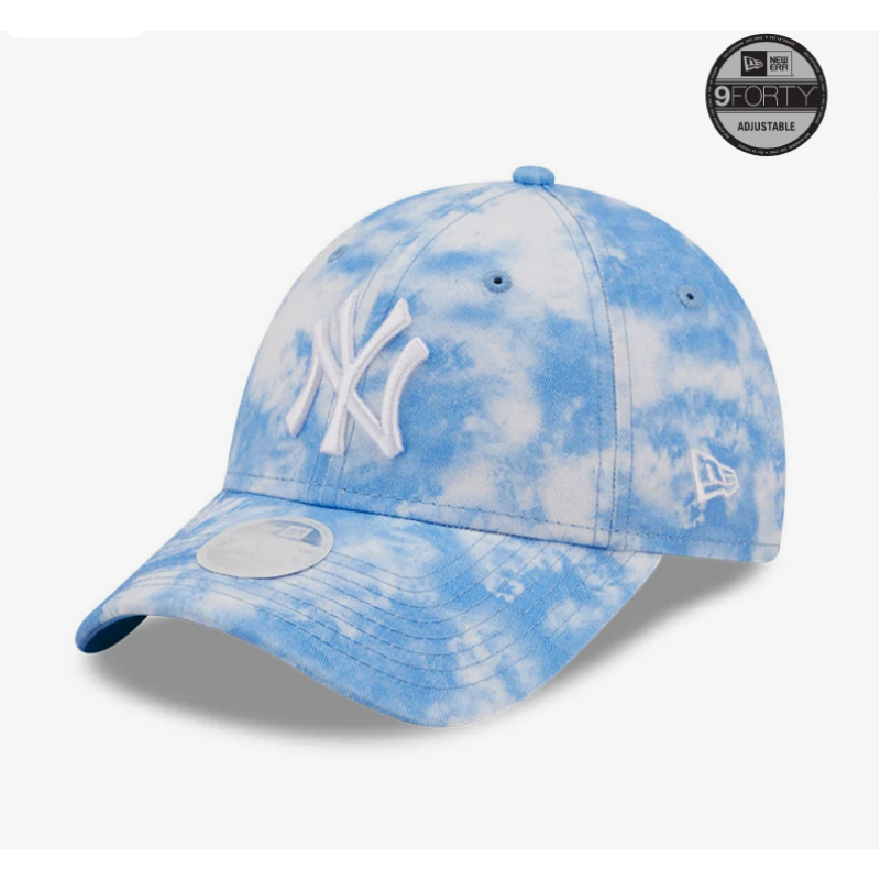 New York Yankees Tie Dye Womens Blue 9FORTY Adjustable Cap 9FORTY Blue 60240650