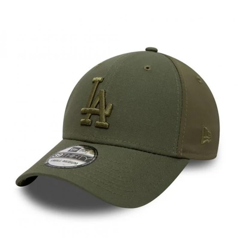 LA Dodgers Canvas Khaki 39THIRTY Cap 60222331