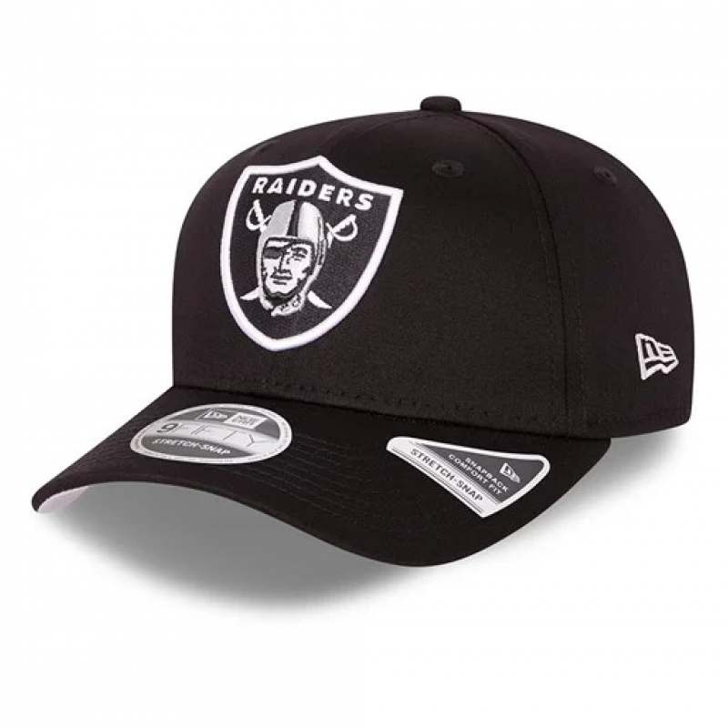 Las Vegas Raiders Team Colour Black 9FIFTY Stretch Snap Cap 60137517