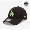 LA Dodgers Neon Logo Black 9FORTY Cap 9FORTY Colour: Black 60240463