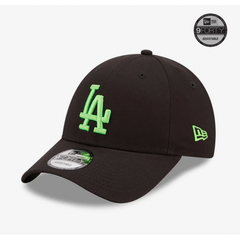 LA Dodgers Neon Logo Black 9FORTY Cap 9FORTY Colour: Black 60240463