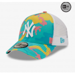 New York Yankees Camo Pack Blue A-Frame Trucker Cap Blue 60240646