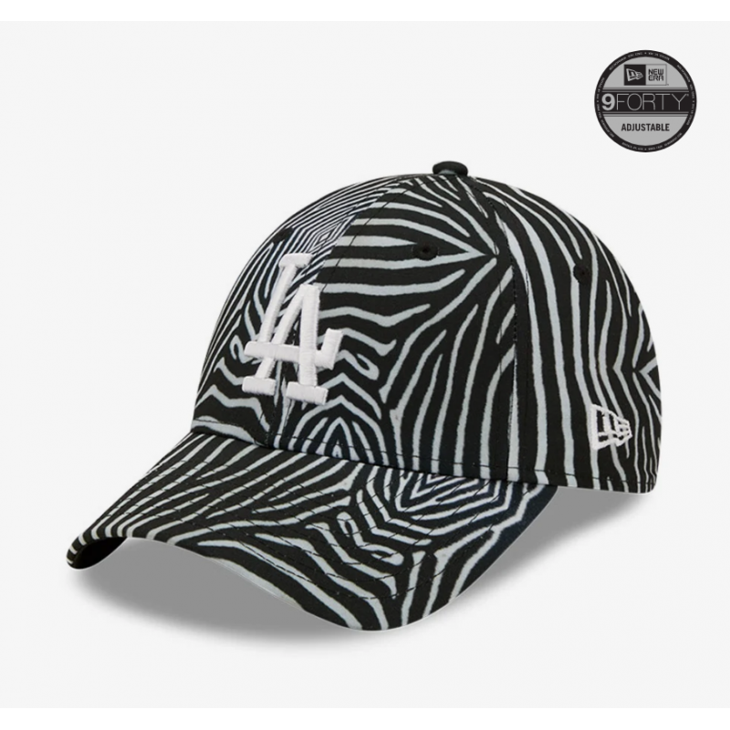 LA Dodgers Zebra Print Womens 9FORTY Adjustable Cap 60240402