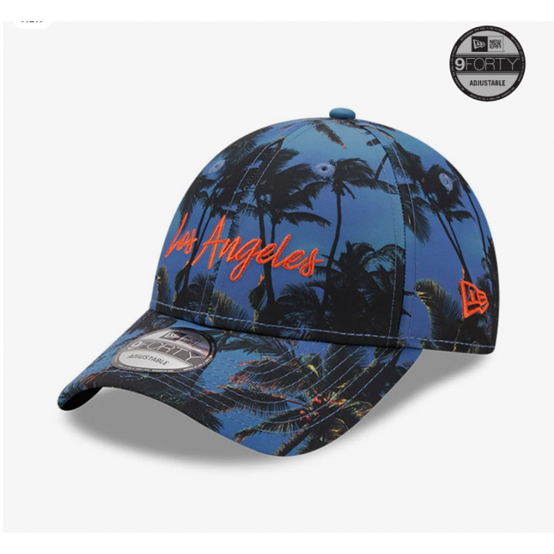 New Era Tropical Print Blue 9FORTY Adjustable Cap 9FORTY Blue 60240514