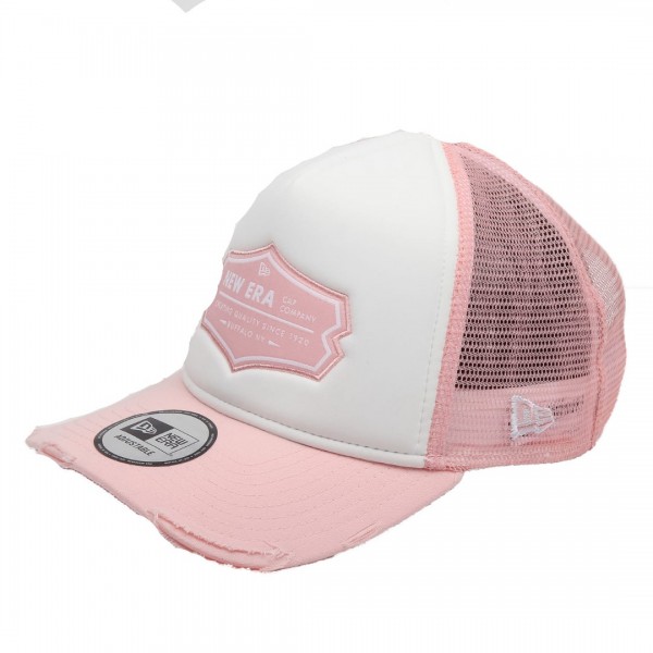 Cap New Era 940 Patch Trucker NE pink / white