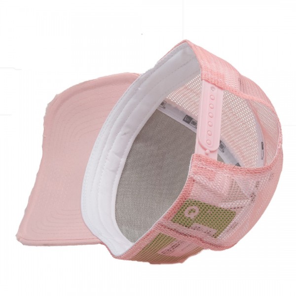 Cap New Era 940 Patch Trucker NE pink / white