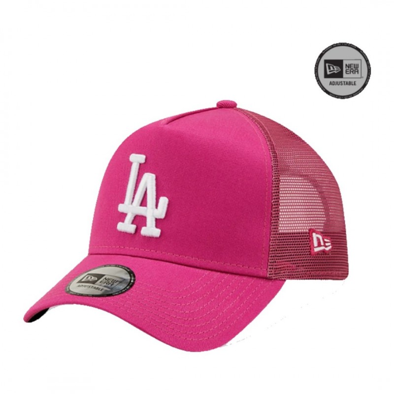 LA Dodgers Tonal Mesh Pink A-Frame Trucker Cap 60240481