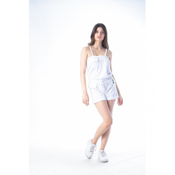 Φόρεμα Jumpsuit Paco & Co ''Tank With Pockets'' Λευκό 201677-02