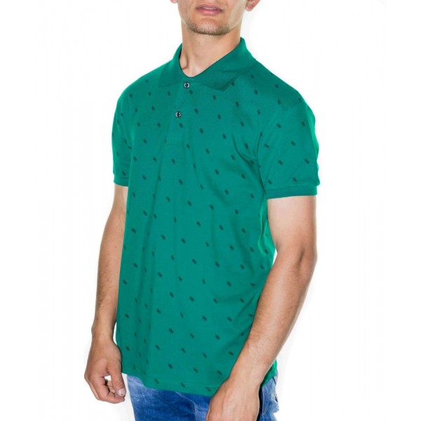 Paco & Co Men's T-shirt Polo Green