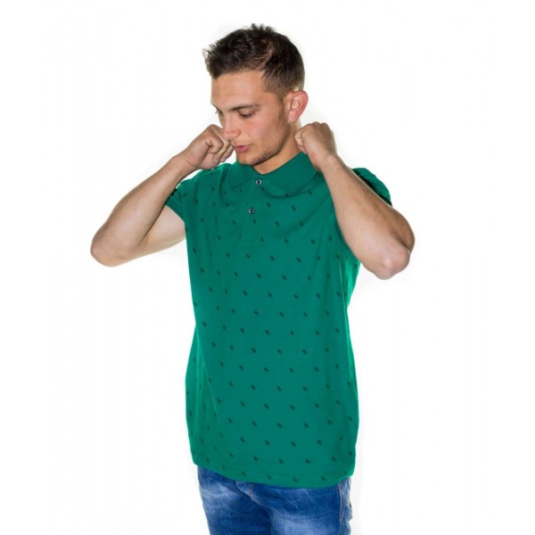 Paco & Co Men's T-shirt Polo Green