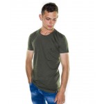 Paco & Co Men's T-shirt Crew Nek Χακί 85400-05