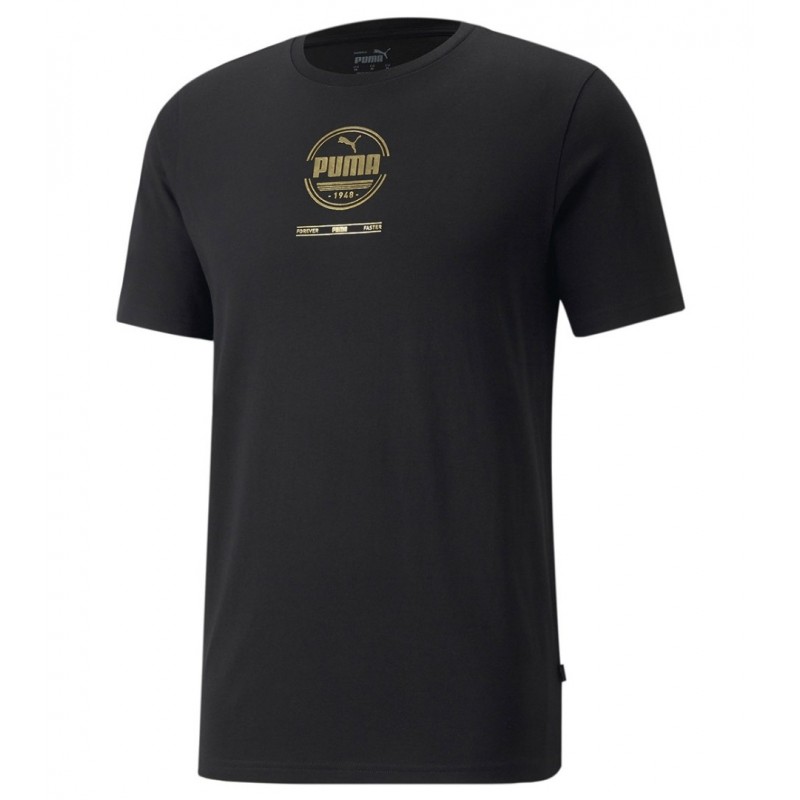 Ανδρικό T-Shirt PumaT-shirt Black / Gold 848570-01