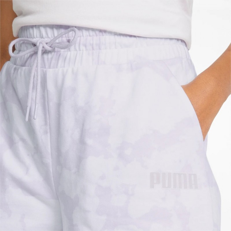 Puma Summer Graphic Γυναικείο Αθλητικό Σορτς Ψηλόμεσο Λιλά 848412-17