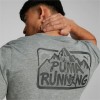 Run Graphic Short Sleeve Training Tee Men Μπλουζάκι Κοντομάνικο Γκρί 522501 03