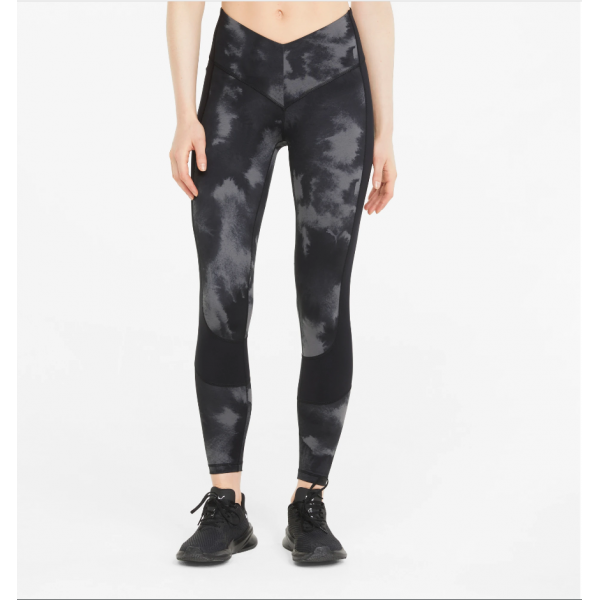 Printed EVERSCULPT High Waist 7/8 Women's Training Leggings Μαύρο 521606-01