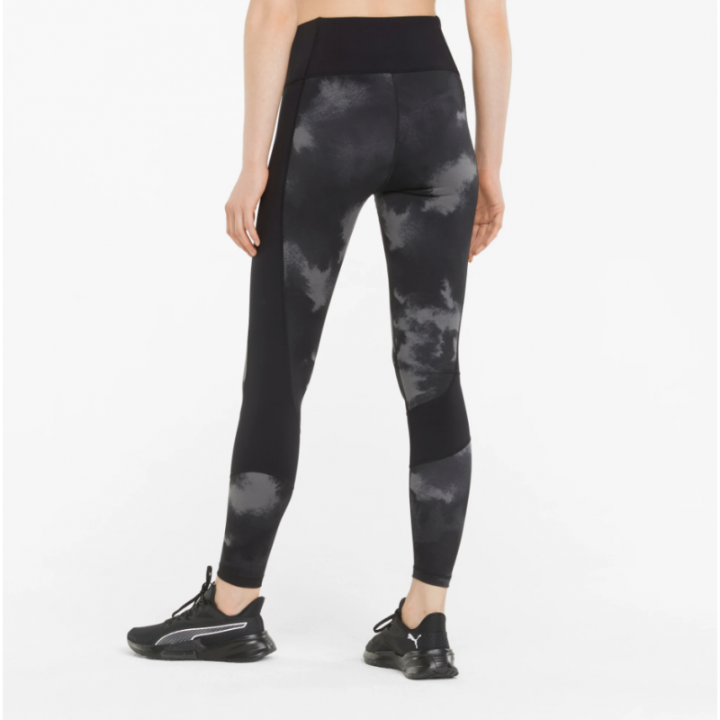 Printed EVERSCULPT High Waist 7/8 Women's Training Leggings Μαύρο 521606-01