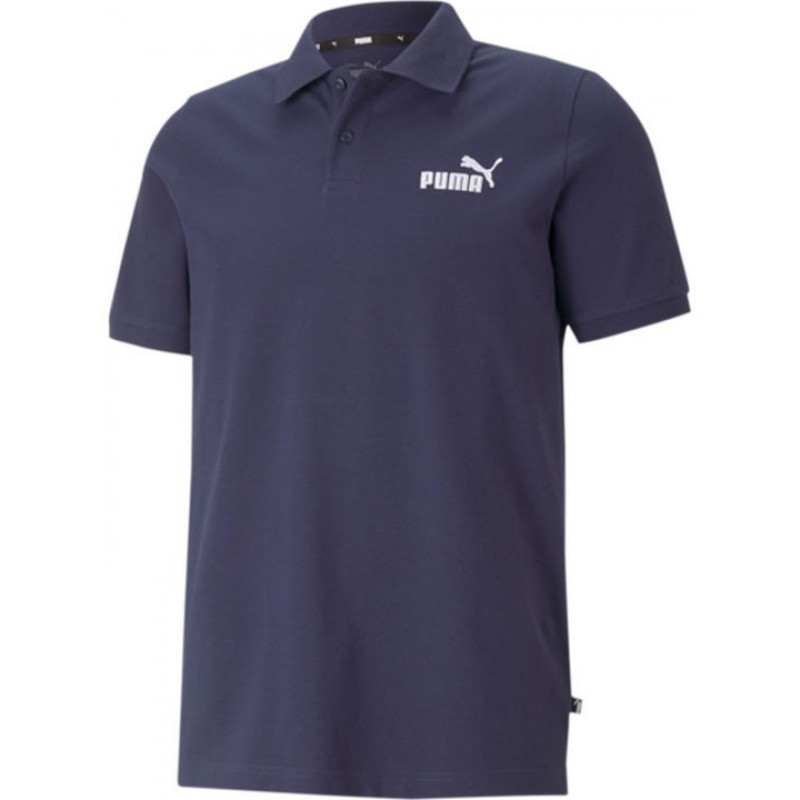 Puma Essentials Ανδρική Μπλούζα Polo Κοντομάνικη Μπλέ 586674-76