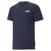 Puma Ανδρικό T-shirt Navy Μπλε με Λογότυπο 586668 06