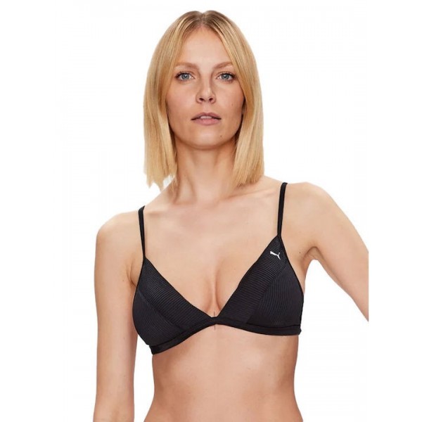 Puma Bikini Top Γυναικείο Μαγιό Μαύρο Τρίγωνο 938067-01