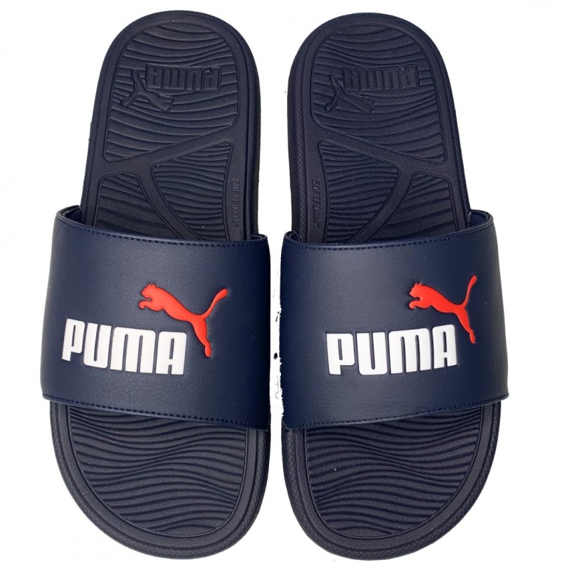 Puma Popcat 20 Injex Unisex Slides Ανδρική Παντόφλα Μπλε Σκούρο 389113 04