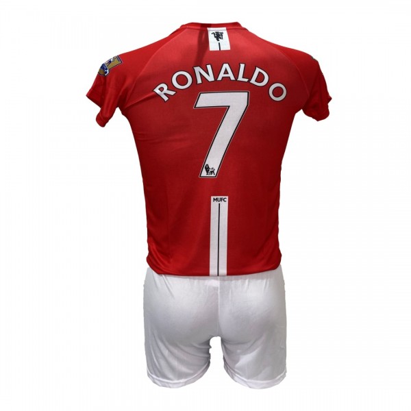 Παιδικό Σετ Ποδοσφαίρου Manchester United Ronaldo Κόκκινο/Λευκό UCL FINAL EDITION 2008 40227-31