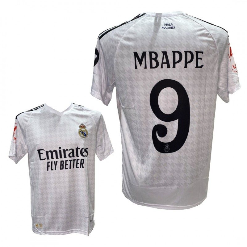 Ανδρική Εμφάνιση Ποδοσφαίρου Real Madrid Mbappe Ασπρη 2211-27