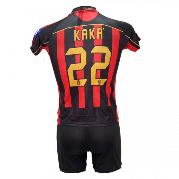 Παιδικό Σετ ποδοσφαίρου Milan Kaka Retro Κόκκινο/Μαύρο 2024-13