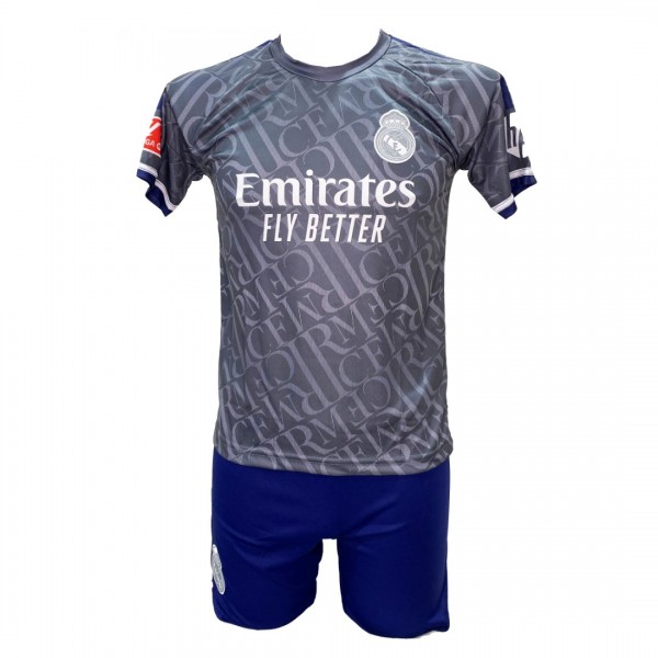 Παιδικό Σετ Ποδοσφαίρου Real Madrid Mbappe Γκρι Special Edition 2211-28